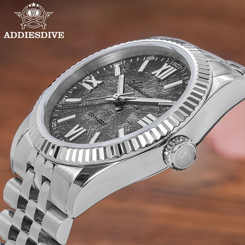Stainless Bracelet Diver - ADDIESDIVE Orologio elegante da donna Vetro