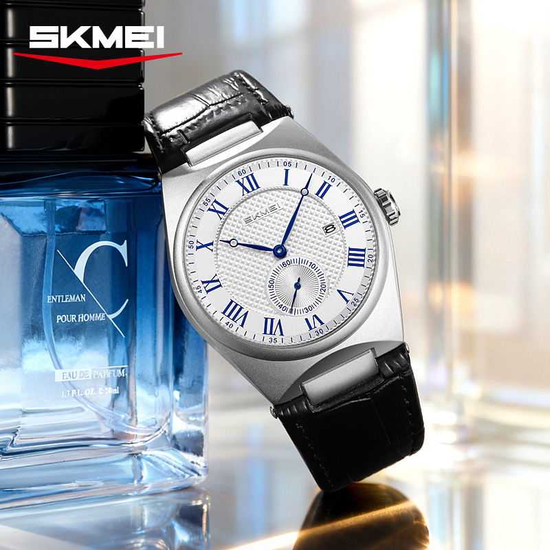 SKMEI 9390 Elegante Orologio a - Leather Watch Band Men recensione e prezzo