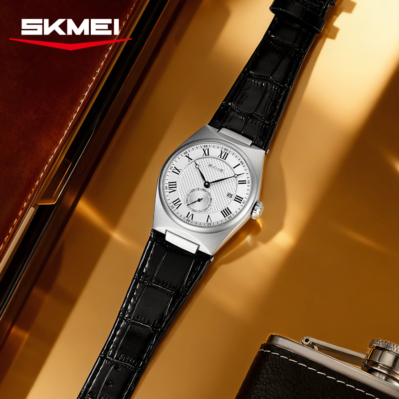 SKMEI 9390 Elegante Orologio a - Leather Watch Band Men recensione e prezzo