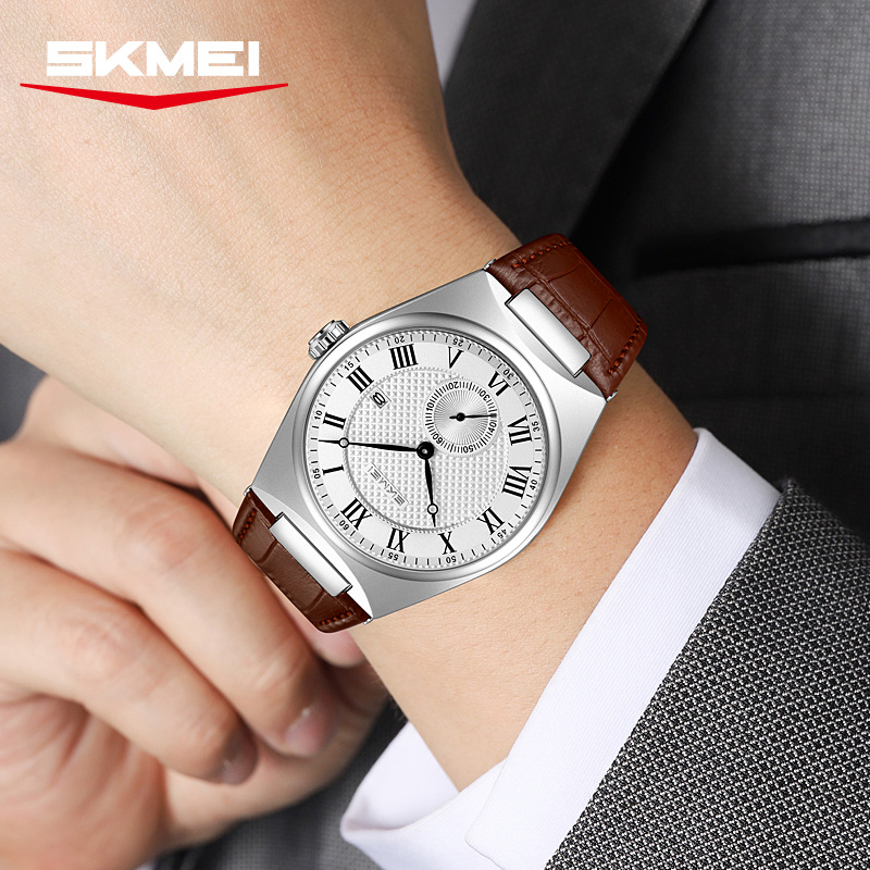SKMEI 9390 Elegante Orologio a - Leather Watch Band Men recensione e prezzo