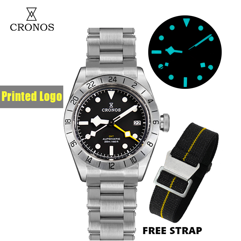 Cronos Vintage GMT 39mm NH34 O - Tropic Strap Vintage recensione e prezzo